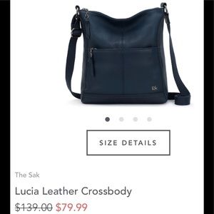 Black Leather Crossbody bag (The Sak)